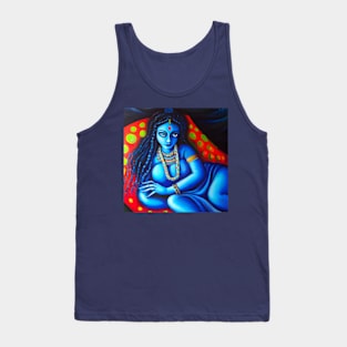 Goddess Kali, Blue Woman Tank Top